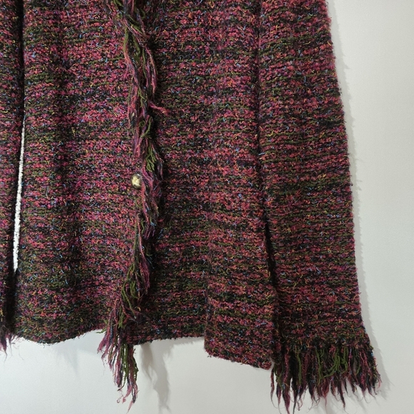 Vintage Multicolor Fringed Women's Sweater - Picture 8 of 10